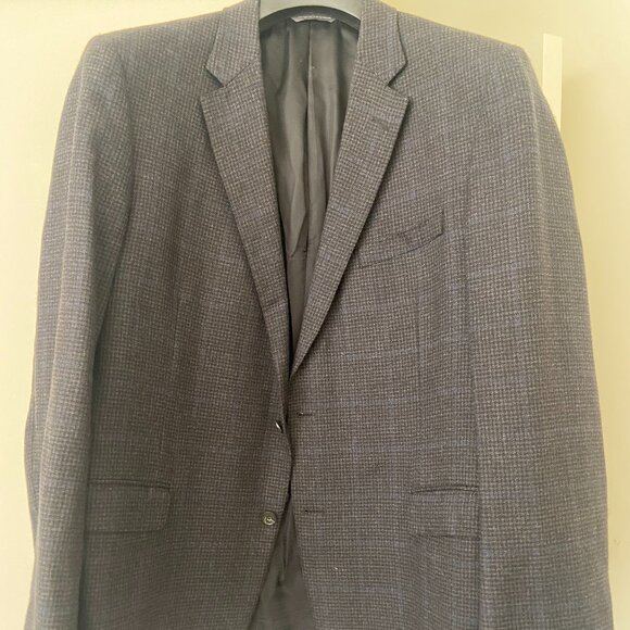 J.P. Tilford Harry Rosen Grey Checked Blazer - Picture 1 of 10